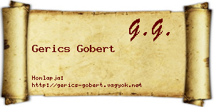 Gerics Gobert névjegykártya